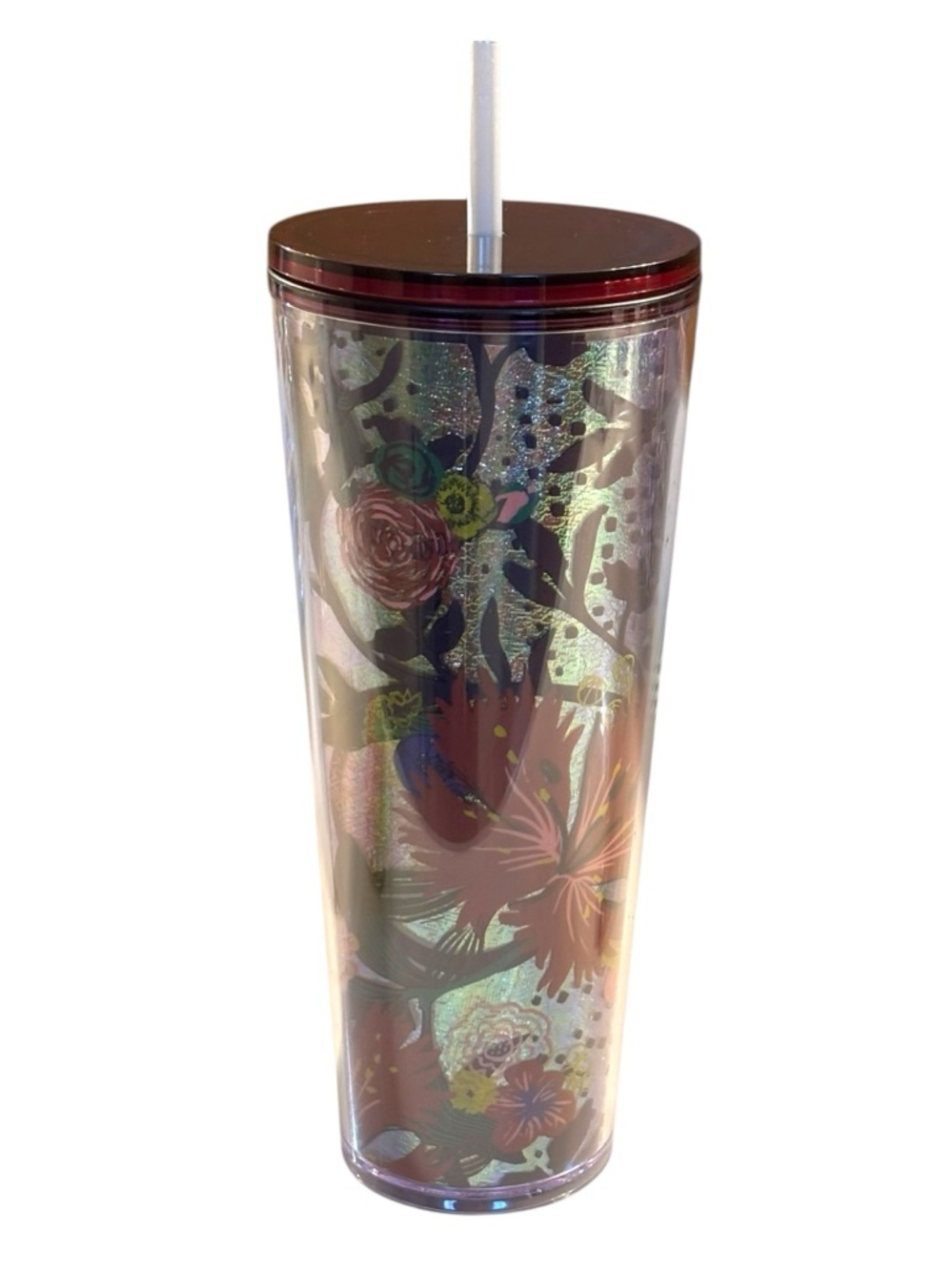 Starbucks | Fall 2021 Rising Floral Metallic Foil Cold Cup 24oz - Picture 4 of 12